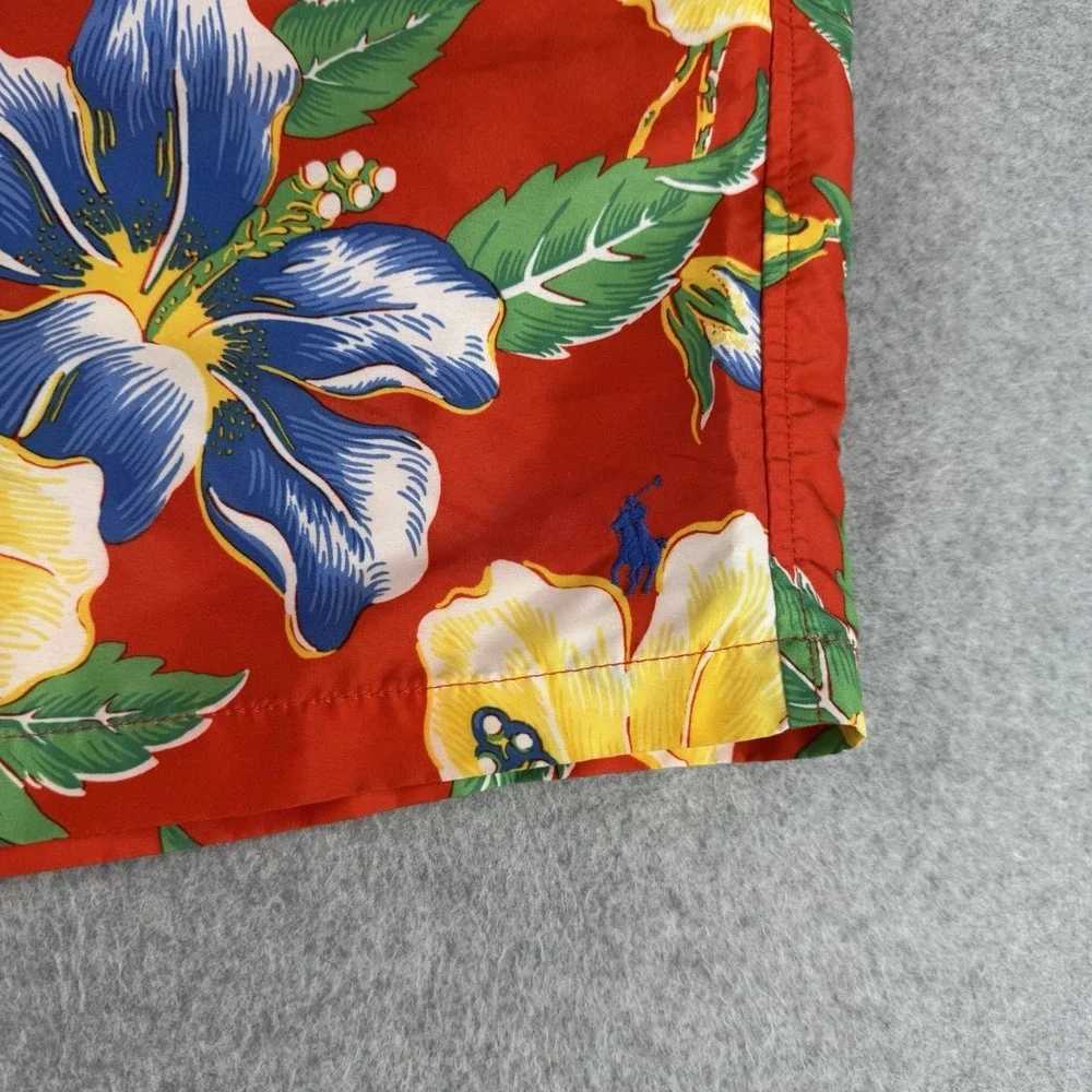 Polo Ralph Lauren Traveler Swim Shorts 2XB Red Floral Big & Tall Mesh